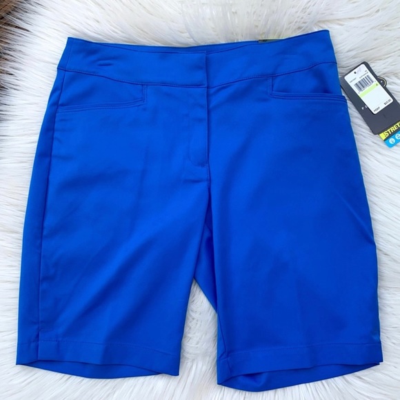 NWT PGA Tour Blue Motion Flux 360 Golf Shorts Women 4 - Picture 7 of 10